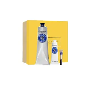 Набор для ухода Cherry Blossom: бальзам для губ и крем для рук с ароматической увлажняющей функцией 4,5г+30мл*2 LOCCITANE, Three-Piece Set: Shea Hand Cream 150ml+Shea Nail Oil 7.5ml+Shea Hand Cream 30ml