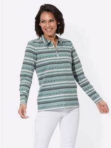 Рубашка с длинными рукавами с принтом цвета нефрита и серого камня WITT WEIDEN