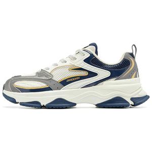 QIAODAN Легкие, мягкие, нескользящие, повседневные туфли с низким верхом, мужские, белые, синие