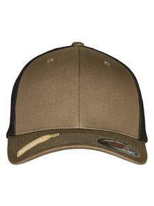 Бейсболка Flexfit Trucker, цвет olive/black