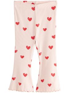 Расклешенные леггинсы Next, пастельный розовый