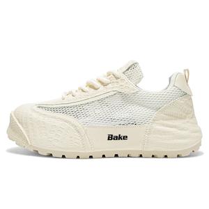 BAKE Дышащие и износостойкие мужские низкие кеды повседневные черные, цвет Black