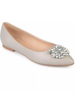 Женские туфли Renzo Jeweled Flats Journee Collection, серый