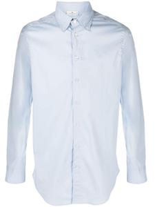 Поплиновая рубашка с воротником на пуговицах ETRO, синий