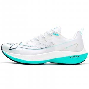 XTEP Амортизирующие, износостойкие кроссовки для бега с низким верхом, мужские, цвет белый/голубой