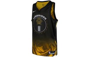 Футболка Klay Thompson Warriors Swingman Nike, черная с золотым