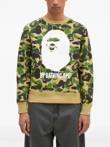 Толстовка с камуфляжным принтом A BATHING APE, зеленый