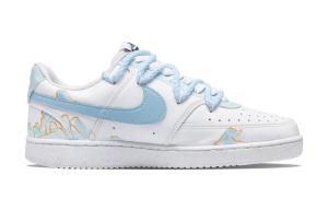 Кроссовки для скейтборда Court Vision 1 мужские низкие, цвет голубой/зеленый/белый Nike