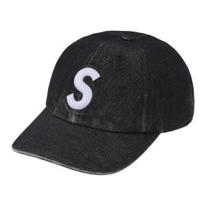 Supreme Кепка с логотипом S из ткани кордура деним, Black
