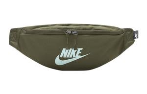 Наследство нейлон одно плечо кроссбоди сумка, слинг сумка, фанни пек regular unisex army green Nike, зеленый