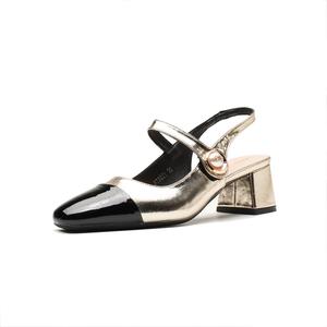 Dunnu Тонкие каблуки на шпильке 5 см для женщин в коробке — светло-золотистые, цвет Light Gold