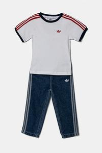 Детский хлопковый комплект Adidas Originals, белый