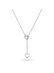 s.Oliver Серебряное колье с серебряными деталями в виде сердечек