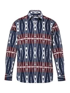 Темно-синяя рубашка Men Plus