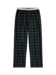 Polo Ralph Lauren Пижамные штаны 'Cozy Flannel' в темно-синем и темно-зеленом цвете