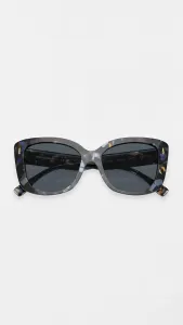 Женские солнцезащитные очки Tory Burch Butterfly, Blue Tortoise Dark Grey/Dark Grey