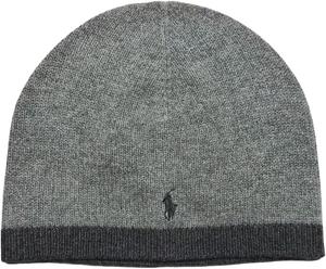 Шапка-бини из смеси шерсти и хлопка для мальчиков и девочек POLO RALPH LAUREN, Grey Heather