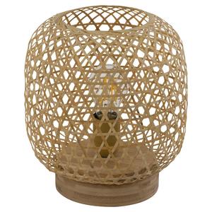 Настольная лампа, бамбуковое плетение, коричневая Globo Lighting, коричневый