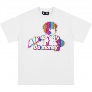 Футболка MEDM X EVA Unisex MR.ENJOYDA MONEY, белая - Аска Лэнгли Сорью