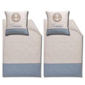 Постельное белье coastal child anchor, 4 шт. Mtonlinehandel, бежевый