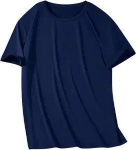 Мужская футболка с коротким рукавом и круглым вырезом, свободный крой, летняя