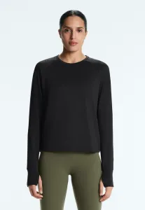 Техническая футболка с длинными рукавами Oysho, Black