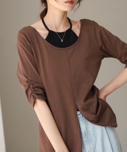 Топ с многослойной передней застежкой-молнией