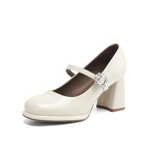 Туфли Мэри Джейн на массивном каблуке для женщин DAPHNE, Black