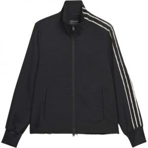 Y-3 Куртки Y 3 женские, черные, с воротником-стойкой, средней толщины, другие характеристики