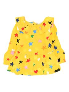 Топ со звездным принтом Stella McCartney Kids, желтый