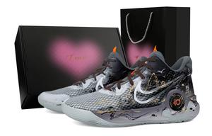 Nike Баскетбольные кроссовки KD Trey 5 IX Decisive Winds And Clouds Heart Box, износостойкие, средний верх, унисекс, черные