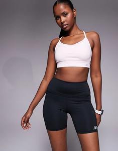 Шорты New Balance Harmony с высокой посадкой, черные