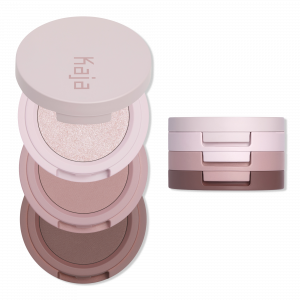 Набор из трех теней для век Beauty Bento Stacked Eyeshadow Trio Kaja, Rose Macaron (soft pink hues)