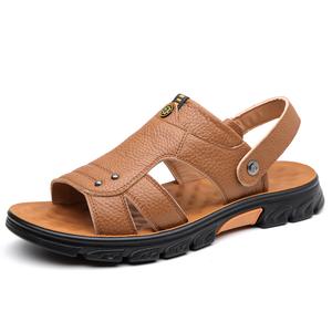 Sonno Пляжные сандалии мужские черно-коричневые, цвет Brown