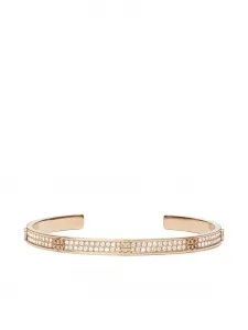 Браслет-кафф Icon с паве Tory Burch, золотистый