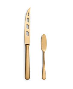 Набор из 2 ножей для сыра Year & Day, цвет matte gold