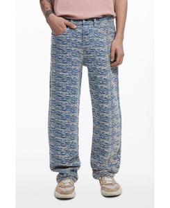 Мужские джинсы с пятнистым рисунком Desigual, Light blue