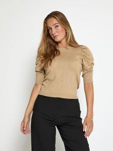 Футболка цвета коричневого меланжа minus