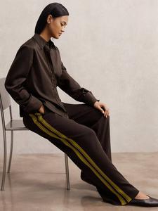 Petite Samson брюки с боковой полосой Reiss, Berry