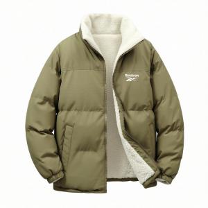 Пуховик Unisex Stand Collar Thickened Reebok, светло army зеленый