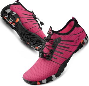 Водные туфли SIMARI для женщин и мужчин - Босоножки с быстрым высыханием, Легкие плавательные тапочки для серфинга, плавания, пляжного спорта, каякинга, дайвинга, Противоскользящий дизайн, 1q-print Rose