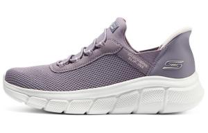 Кроссовки женские с низким верхом серо-фиолетовые Skechers