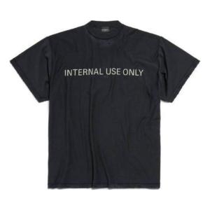 Футболка Balenciaga Internal Use Only Inside-out T-shirt 'Black', черный