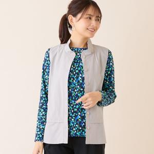 Эластичный жилет с оборками на воротнике Lobjie, цвет Gray