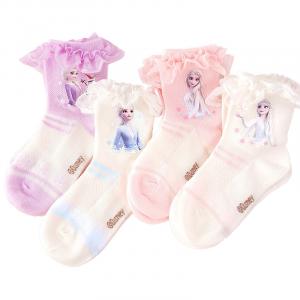 Набор из 4 пар носков Princess Icy Snow для детей 3-7 лет Disney, 4 Pack (Icy Snow Princess)