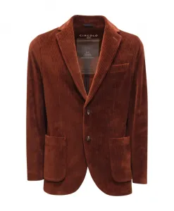Вельветовый бархатный жакет, цвет ореха пекан. Circolo 1901, коричневый