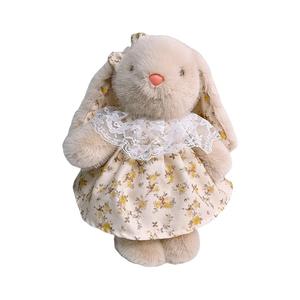 Кружевная цветочная юбка с длинноухими кроликами плюшевая кукла высота 35см MORTEN SOLUM