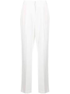 Emporio Armani darted straight-leg trousers, белый