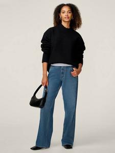 Джемпер из шерстяной смеси Clementine с круглым вырезом OMNES, Black