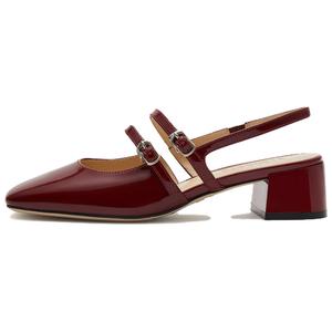 Туфельки Mary Jane на платформе с массивным каблуком 5 см Staccato, винтажный черный